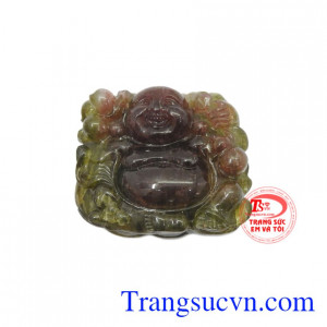 Mặt Di Lặc Tourmaline là sản phẩm được chạm khắc tinh tế từ đá Tourmaline thiên nhiên.