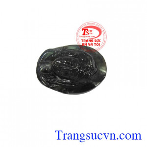 Mặt Đức mẹ sapphire thiên nhiên có thể bọc vàng ở bên ngoài