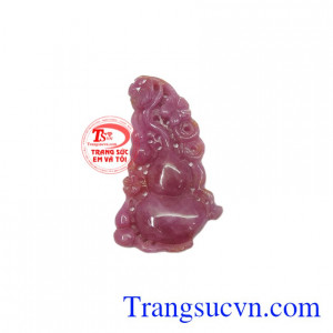 Mặt hồ lô ruby chất lượng có giấy kiểm định do trung tâm kiểm định uy tín cấp.
