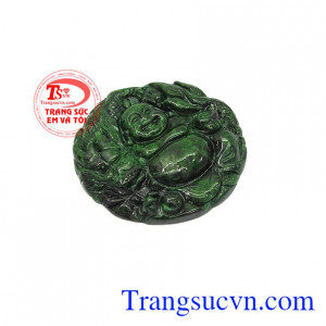 Phật được cho là mang lại biểu tượng cho sự an lạc, vui vẻ, may mắn và hạnh phúc,Mặt Jadeite di lặc an lành