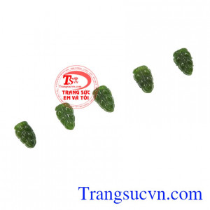 Mặt Nephrite chiếc lá đẹp
