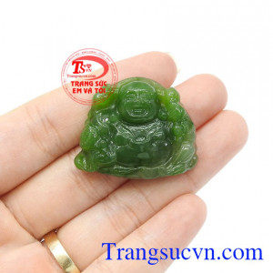 Mặt Nephrite phật di lặc an lành uy tín, chất lượng, giao hàng nhanh trên toàn quốc,Mặt Nephrite phật di lặc an lành
