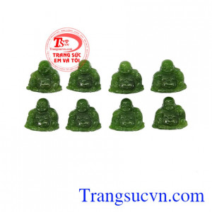 Mặt Nephrite phật di lặc đẹp