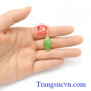 Mặt ngọc cẩm thạch bình an may mắn ngọc thiên nhiên màu sắc tươi sáng, chất lượng ngọc đảm bảo