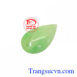 Mặt ngọc cẩm thạch phát lộc có giấy kiểm định uy tín.