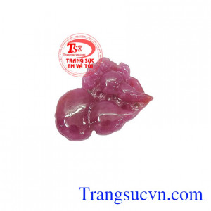 Mặt ngọc Ruby Hồ Lô Trường Thọ có giấy kiểm định đá ruby, giao hàng nhanh trên toàn quốc