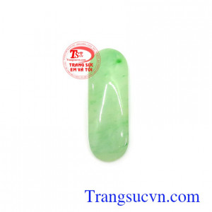 Mặt ngọc thiên nhiên thịnh vượng màu sắc tươi sáng, vân ngọc độc lạ, phù hợp bọc vàng hoặc bạc làm mặt dây chuyền đeo thời trang và phong thủy