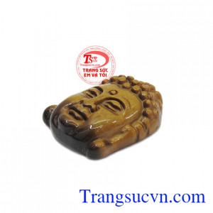 Sản phẩm có thể bọc vàng hoặc bạc để làm mặt dây. Mặt phật A di đà mắt hổ thiên nhiên