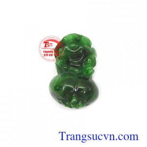 Mặt tỳ hưu phỉ thúy bình an chạm khắc tinh xảo, sắc nét phù hợp làm mặt dây chuyền, mặt nhẫn đeo sang trọng, tinh xảo, thời trang