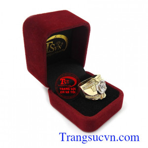 Nhẫn nam Korea cá tính 10k bền đẹp, chất lượng, giao hàng nhanh trên toàn quốc