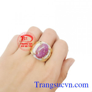 Nhẫn Nam Ruby vàng 10k
