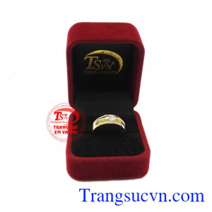 Quà tặng phái mạnh vô cùng ý nghĩa. Nhẫn nam vàng 10k tinh tế đẹp