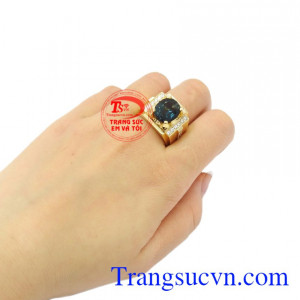 Nhẫn nam vàng Topaz đẹp sang trọng, chất lượng.