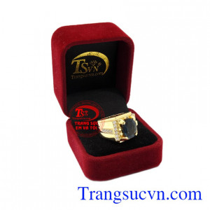 Nhẫn nam vàng Topaz đẹp