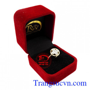 Nhẫn nữ hoa vàng 10k Korea