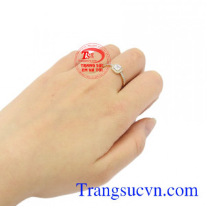 Nhẫn nữ Korea tinh tế 10k chất lượng.