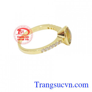 Nhẫn nữ Opal đẹp vàng 14k, bảo hành 12 tháng, giao hàng nhanh trên toàn quốc