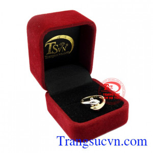 Nhẫn nữ vàng cá heo Korea vàng 10k.