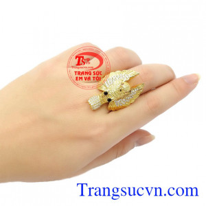 Sản phẩm thích hợp làm quà tặng cho người thân hoặc bạn bè,Nhẫn vàng nam đại bàng