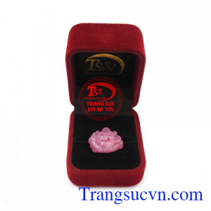 Phật Di Lặc Đá Ruby May Mắn