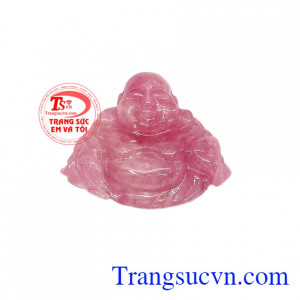 Phật Di Lặc Ruby Trường Thọ mang đến nhiều may mắn về sức khỏe cho người đeo, đá ruby thiên nhiên có giấy kiểm định đá quý tự nhiên