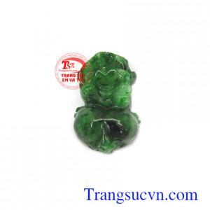 Tỳ hưu ngọc cẩm thạch thiên nhiên đẹp chế tác tinh xảo, chất lượng cao, phù hợp làm mặt nhẫn, mặt dây chuyền đeo thời trang và phong thủy