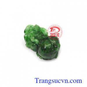 Tỳ hưu ngọc cẩm thạch ý nghĩa phù hợp làm mặt dây chuyền, mặt nhẫn tinh tế, đẳng cấp