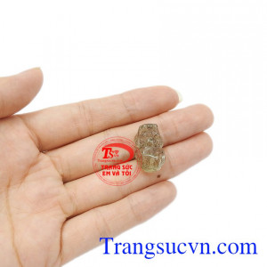 Trang sức phong thủy. Tỳ hưu thạch anh tóc độc đáo