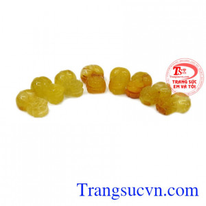 Sản phẩm thích hợp làm quà tặng cho người thân và bạn bè. Tỳ hưu thạch anh tóc mệnh kim.