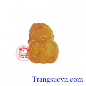 Tỳ hưu thạch anh tóc thiên nhiên phú quý được chế tác hợp phong thủy. 