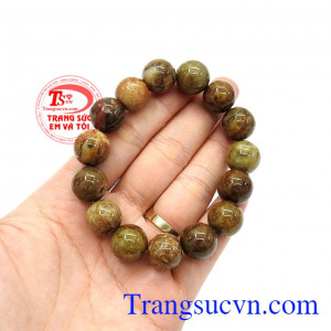 Ngọc cẩm thạch mang đến sự tinh khiết, ngọt ngào và nuôi dưỡng năng lượng may mắn và yêu thương cho người sử dụng nó,Chuỗi ngọc cẩm thạch nâu