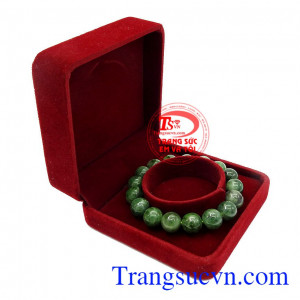 Chuỗi ngọc cẩm thạch tròn trơn