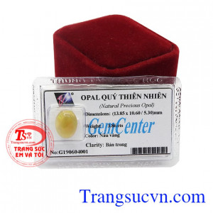 Đá opal quý thiên nhiên tài lộc thích hợp làm mặt dây hoặc mặt nhẫn. 