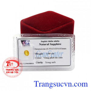 Đá saphire vàng mang lại sự may mắn và thịnh vượng cho người dùng.