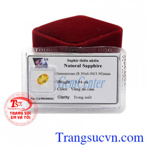 Sapphire còn giúp bảo vệ cho tình yêu, làm tăng lòng thủy chung, sự chân thật, chống lại những điều gian trá. Đá sapphir vàng thiên nhiên