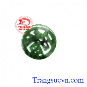 Mặt ngọc chữ phúc mặt ngọc cẩm thạch thiên nhiên chữ phúc đảm bảo chất lượng, mặt ngọc tinh tế, phúc may mắn, bình an, công dành, ngọc cẩm thạch tự nhiên