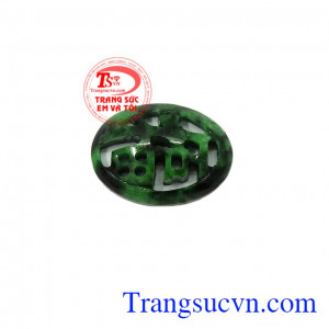 Mặt ngọc phỉ thúy khắc chữ, giao hàng nhanh trên toàn quốc