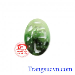 Mặt ngọc chữ phúc mặt ngọc cẩm thạch thiên nhiên chữ phúc đảm bảo chất lượng, mặt ngọc tinh tế, phúc may mắn, bình an, công dành, ngọc cẩm thạch tự nhiên