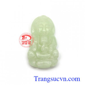 Mặt phật bà trắng đục ngọc cẩm thạch bền đẹp, chất lượng, chạm khắc tinh xảo là món quà tặng ý nghĩa cho người yêu thương