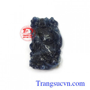 Mặt phật Di Lặc sapphire an nhiên uy tín, chất lượng, chế tác theo yêu cầu