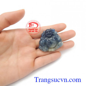 Mặt phật Di Lặc sapphire hoan hỉ bền đẹp, chất lượng, phù hợp làm quà tặng cho người yêu thương