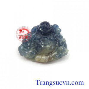 Mặt phật Di Lặc sapphire hoan hỉ uy tín, chất lượng, chế tác theo yêu cầu