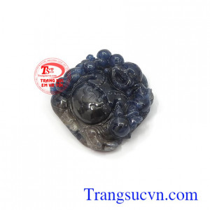 Mặt phật Di Lặc sapphire phúc lộc được con người ưa chuộng sử dụng từ xưa đến nay