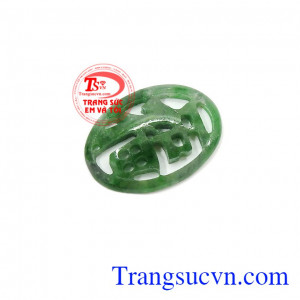 Mặt ngọc chữ phúc mặt ngọc cẩm thạch thiên nhiên chữ phúc đảm bảo chất lượng, mặt ngọc tinh tế, phúc may mắn, bình an, công dành, ngọc cẩm thạch tự nhiên