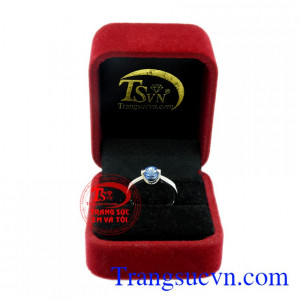 Nhẫn nữ Sapphire vàng trắng đẹp