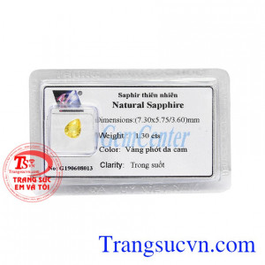 Saphir vàng thịnh vượng