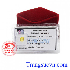 Saphir vàng thịnh vượng mang đến sự giàu có cho người dùng.