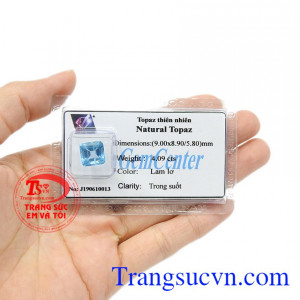 Sản phẩm là biểu tượng của sự thông minh, may mắn và bình an. Topaz thiên nhiên tinh tế