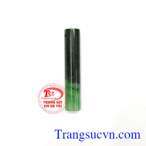 Trụ ngọc đeo cổ may mắn, được chế tác từ ngọc cẩm thạch thiên nhiên, đá quý phong thủy, thích hợp làm mặt dây chuyền