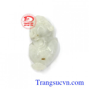 Tỳ hưu ngọc cẩm thạch chạm khắc tinh xảo, sắc nét phù hợp làm mặt dây chuyền, mặt nhẫn đeo sang trọng, tinh xảo, thời trang